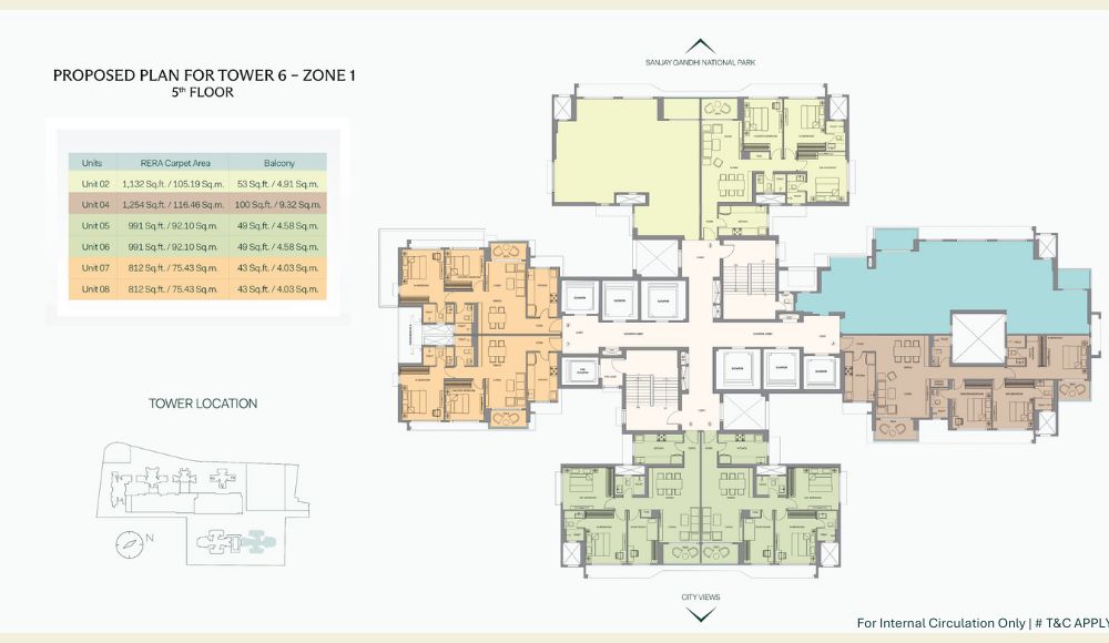 TOWER 6-ZONE 1 - 5th FLOOR